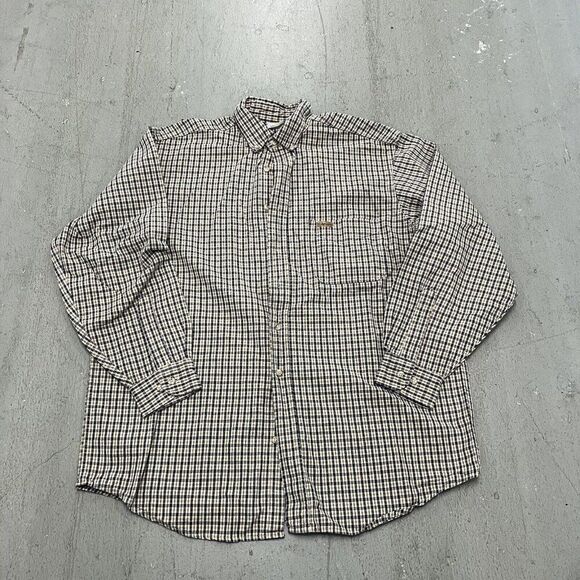 Carhartt Shirt Mens Plaid Button‎ Up Long Sleeve Flannel Pockets - Picture 1 of 11